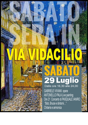 Sabato sera in Via Vidacilio