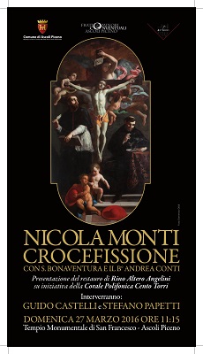 Presentazione del restaurato dipinto di Nicola Monti "Crocefissione"