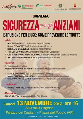 Convegno: Sicurezza per gli anziani