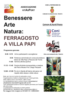 Benessere Arte Natura: Ferragosto a Villa Papi