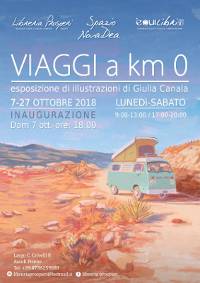 Viaggi a km zero - Esposizione di illustrazioni di Giulia Canala 