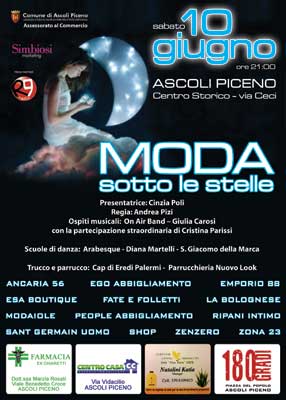 Moda sotto le stelle, una serata speciale nel cuore della citta'