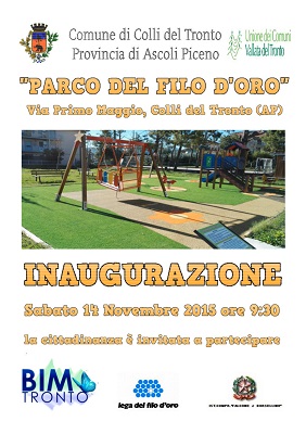 Inaugurazione Parco del Filo d'oro