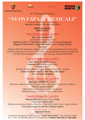 Nuovi Spazi Musicali 2017