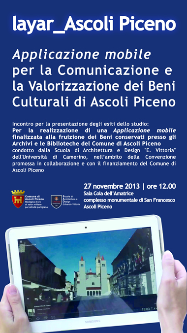 Presentazione dell'Applicazione mobile per la Comunicazione e la Valorizzazione dei Beni Culturali di Ascoli Piceno