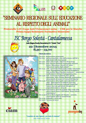 Seminario Regionale sull'Educazione al Rispetto degli Animali