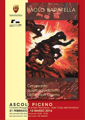 Locandina Gli anni della passione - Mostra Baratella