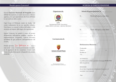 4° Concorso fotografico Nazionale "La Polizia e..."