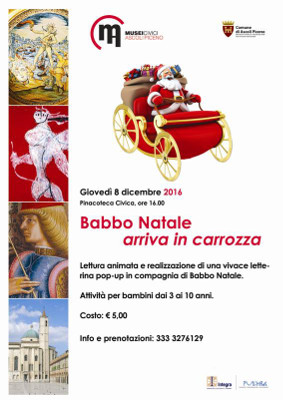 Babbo Natale arriva in carrozza