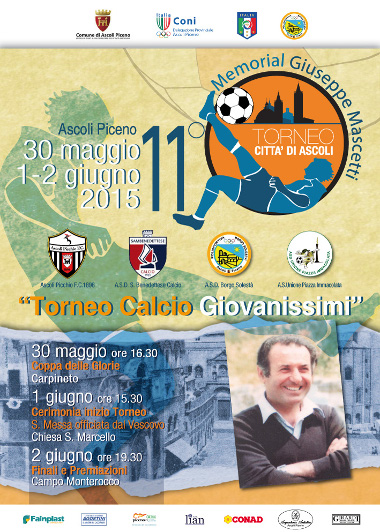 Manifesto del Torneo Città di Ascoli - Memorial Giuseppe Mascetti
