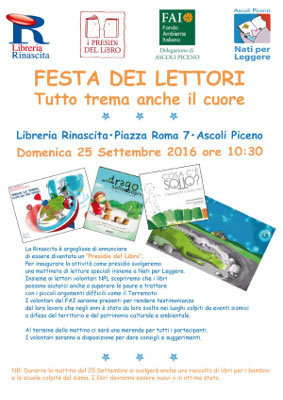 Festa dei lettori - Tutto trema anche il cuore