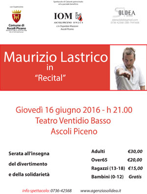  Maurizio Lastrico in Recital