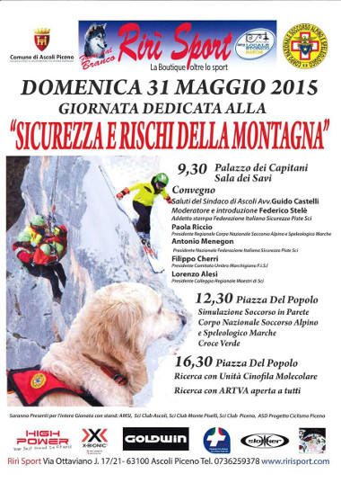 Locandina Convegno: Sicurezza e rischi della montagna
