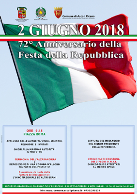 72° Anniversario della Festa della Repubblica
