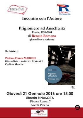 Presentazione del libro "Prigioniero ad Auschwitz"