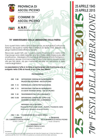 Cerimonia 25 Aprile