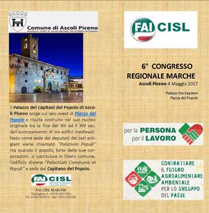 CISL - 6° Congresso Regionale Marche