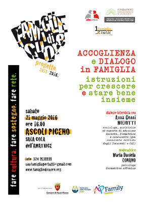 "Accoglienza e dialogo in famiglia. Istruzioni per crescere e stare bene insieme"