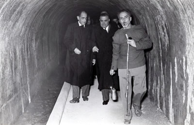 Visita del Ministro Aldisio, lavori dell'acquedotto del Pascara - anno 1952