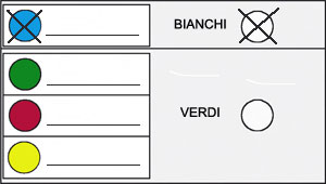 L'elettore contrassegna i simboli del candidato Presidente e della lista collegata