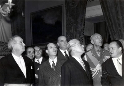 Il Presidente della Repubblica Giovanni Gronchi visita la Pinacoteca Comunale - 16 ottobre 1955