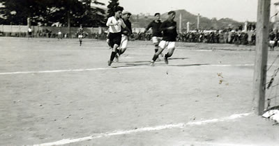 Azione di gioco durante una partita - anni '20 