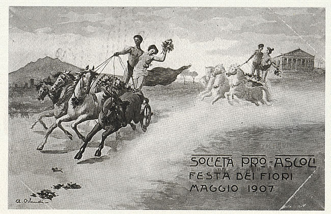 Società Proloco Ascoli, Festa dei Fiori - maggio 1907 