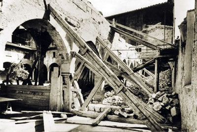 Camminatoio del cortile di San Francesco - anno 1930