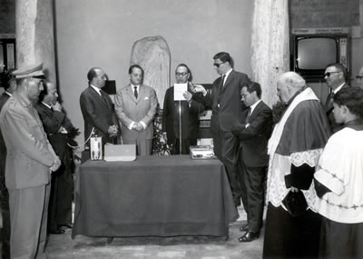 Inaugurazione del secondo canale RAI, Sala dei Mercatori - anno 1963
