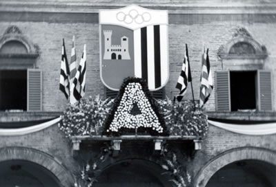 La prima promozione in Serie A, festeggiamenti in città - Anno 1974