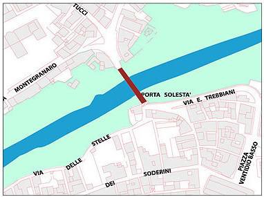 cartina ubicazione Ponte Romano