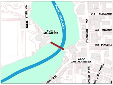 Cartina ubicazione Ponte di cecco