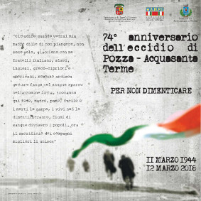 74° anniversario dell'eccidio di Pozze - Acquasanta Terme