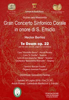 Gran Concerto Sinfonico Corale in onore di S. Emidio - Te Deum op. 22