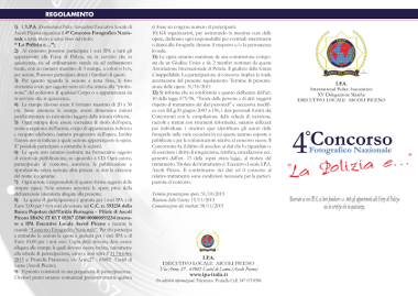 4° Concorso fotografico Nazionale "La Polizia e..."