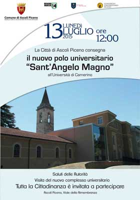 Consegna del nuovo Polo universitario all'Università di Camerino