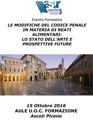 Le modifiche del codice penale in materia di reati alimentari: lo stato dell'arte e prospettive future