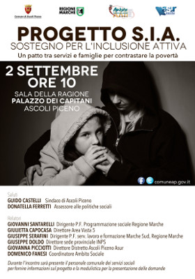 Progetto S.I.A.  Sostegno per l'inclusione attiva