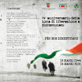 74° anniversario delle lotte di liberazione a Montemonaco