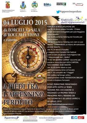 Locandina del Festival dell'Appennino del 4 luglio