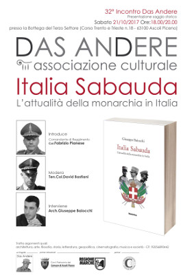 32° Incontro Das Andere - Italia Sabauda - L'attualità della Monarchia in Italia