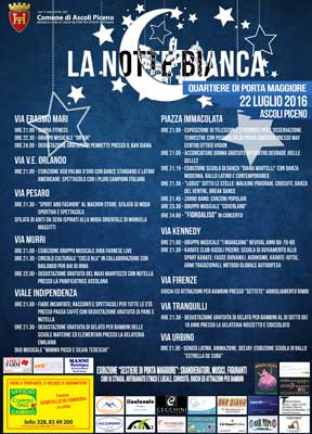 La notte bianca - Quartiere di Porta Maggiore - 2016