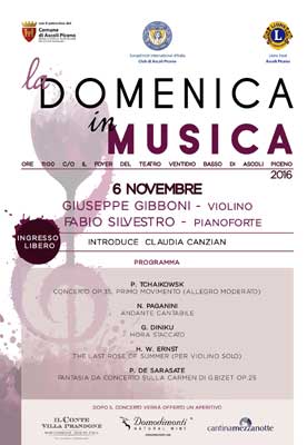 La Domenica in Musica - 6 novembre 2016