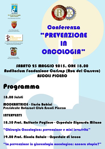 Locandina Prevenzione in oncologia