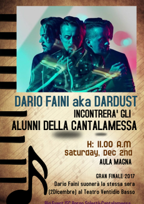 Dardust incontra gli alunni della Cantalamessa