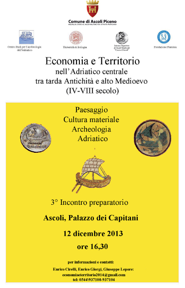 Economia e territorio nell'Adriatico centrale tra tarda Antichità e alto Medioevo