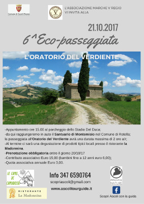 6° Eco-passeggiata - L'Oratorio del Verdiente