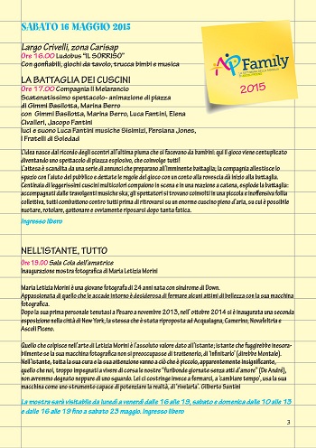 AP Family - Settimana della Famiglia -