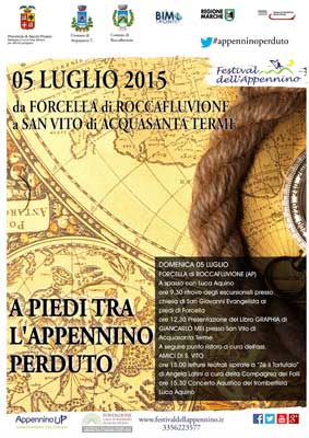 Locandina del Festival dell'Appennino del 5 luglio