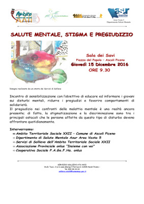 Incontro: Salute mentale, stigma e pregiudizio - Disegno realizzato da un utente dei Servizi di Sollievo
